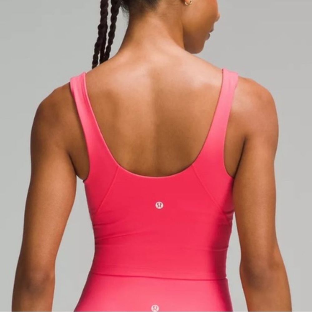 Lululemon Align Tank Top Crop Top Glazed Pink Size 14 NWT - Picture 2 of 8
